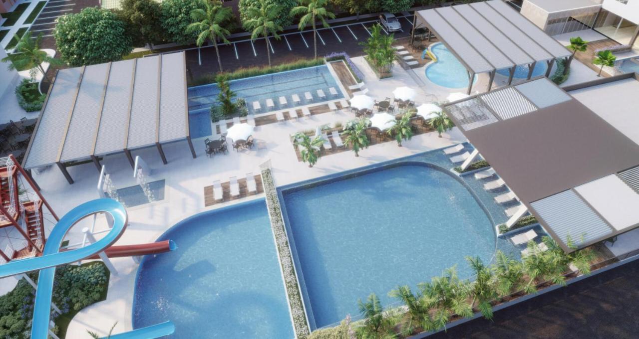 Hotel Diroma Fiori - Parque Aquatico E Muitas Piscinas Калдас Новас Екстериор снимка
